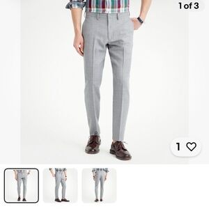 Stylish Gray Dress Pants/JCREW BOWERY 34x34. Slim fit.